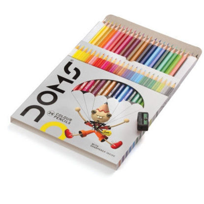 Picture of Doms Kuru Boya Kalemi 24 Renk Tam Boy