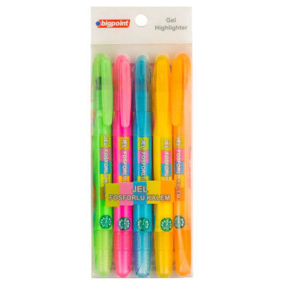 Picture of Jel Crayon Fosforlu Kalem 5 Renk