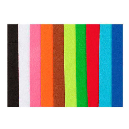 Picture of Keçe 50x70cm Karışık 10 Renk 2mm