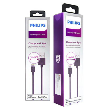 Picture of Philips Apple Mfi Lisanslı DLC3104V UsbA to Lightning Hızlı Şarj ve Data Kablosu 1.2m Siyah