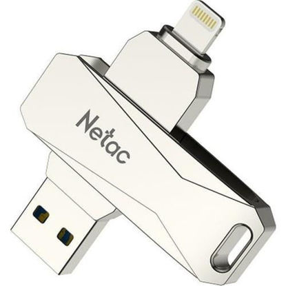 Picture of Netac U652-64G USB Drive 64GB Lightning + USB 3.0 Flash Bellek